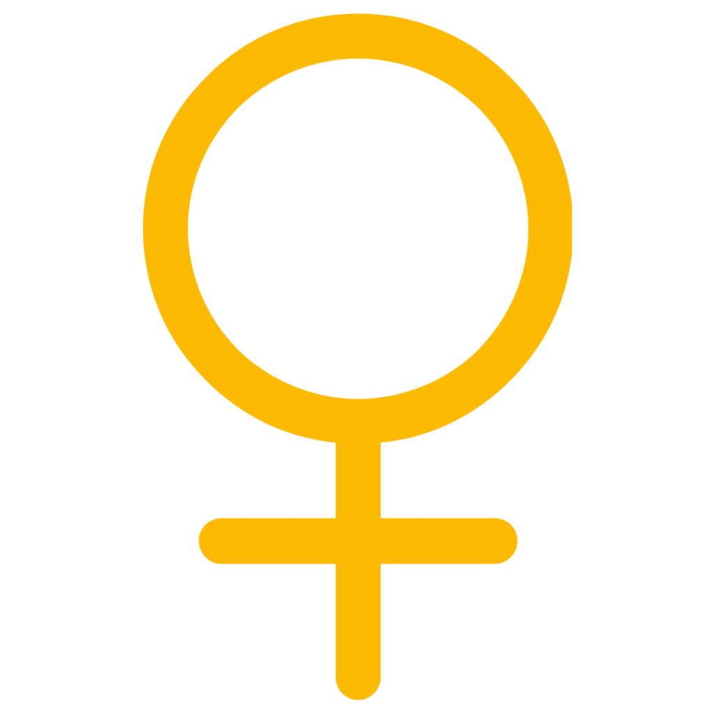 logotype femme jaune